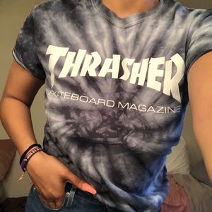 Thrasher tie dye t shirt